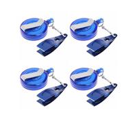 4X Tronchesine per Pesca A Mosca Tronchesini per Tronchi Taglia Unghie Veloce Nodo per Legare Attrezzo con Zinger Retractor Snips Tools Kit