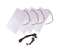 4x Universal 12V Carbon Fiber Car Seat Heater Heat Pads 3 Levels Dual Control