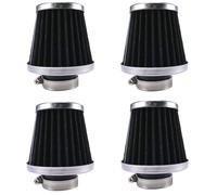 4x Universale Filtro Argento Nero 28-30mm Carburatore Connessione Messa Punto Re