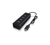 4x USB 3.0 Type-A Hub Integriertes USB Type-C Anschlusskabel USB 3.0 Type-C Datenbertragung bis zu 5 Gbit/s NEW