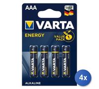 4x Varta Energy AAA Batteria monouso Mini Stilo AAA Alcalino