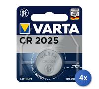 4x Varta Lithium Coin Cr2025 Bli 1