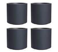 4x Vaso per Piante con Inserto 45cm 74L Antracite