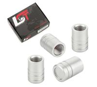 4X Ventil Cap Alu Cilindro Valvola Copertura Coperchio In Argento Per DAIMLER