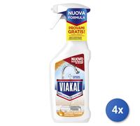 4x Viakal Acciaio 470 Ml. Trigger Made In Italy