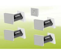 4x Viessmann Vitovent 100-D Typ H40E B55 (L) con pannello di controllo 100-D e set di ventilazione canalizzato