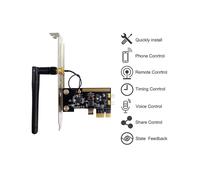 4X WiFi Wireless Relè Modulo PCI-e Desktop Card Interruttore di Riavvio Accendere/Spegnere il Telecomando del PC