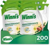 4x Winni's Ammorbidente Concentrato Patchouli Argan 1250ml 200 Lavaggi Bucato XL