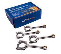 4x X-Beam 4340 EN24 Connecting Rods Bielle For Honda Engine L15B L15B2 142.5mm