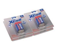4X XCell Litio 9V Blocco 1200 mAh 6AM6 In Blister Da 1