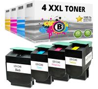 4X XL Toner Per LEXMARK C540 C540N C543DN C544DN C544DTN C544DW C544N SET