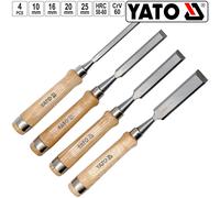 4X YATO Set Di Scalpelli Set Di Scalpelli In Legno