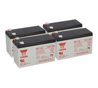 4X Yuasa Batteria Piombo NP7-12L Pb 12V 7Ah VdS, Faston 6,3 USV