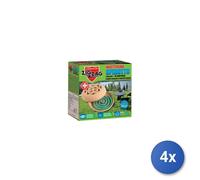 4x Zig Zag Spirali Zanzare 10 Pezzi + Coccio
