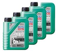 4X1 LITRO LIQUI MOLY OLIO MOTORE PER RASENMÄHER SAE 30 4T API SG