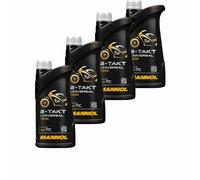 4x1 Litro Mannol 2-Takt Universale olio motore Api TC Jaso Fb Iso L-EGB Minerale