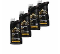 4X1 Litro MANNOL 4-Takt Plus 10W-40 Olio Motore Motorradöl Bike Oil JASO MA/MA2