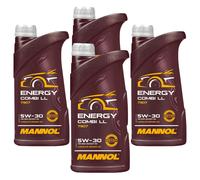 4x1 Litro Mannol Energy Combi Ll 5W-30 olio motore MN7907 Api Sn Acea C3