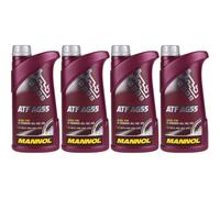 4x1 Litro MANNOL Olio Idraulico Atf AG55 Fluido per Cambio Automatico Gear