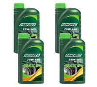 4X1 Litro Originale FANFARO Olio Per Trasmissione MAX 6+ 75W-140
