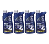 4X1 Litro Originale MANNOL Olio Del Cambio FWD Olio Del Cambio 75W-85 API GL 4