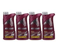 4X1 Litro Originale MANNOL Olio Per Cambio Automatico ATF AG60