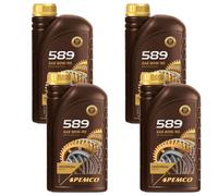 4X1 Litro Originale PEMCO Olio Per Cambio iPOID 589 80W-90