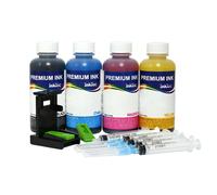 4X100ml inchiostro Inktec kit ricarica cartucce HP 62 62XL Envy