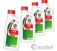 4x1L Castrol GTX 5W-30 C4 Olio Motore Adatto per MB 226.51 Renault Rn 0720 Acea