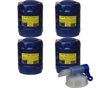 4x20 L MANNOL MN8210-4ME Atf Multivehicle Fluido per Cambio Automatico Olio Oil+