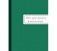 4x4 Grid Graph Paper Notebook - Deep Sea Green Cover, 8.5 x 11 Inches, 112 Pages: Professional Graph Paper Book for Math, Drafting, Engineering, and Design Projects