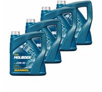 4x4 Litro mannol Molibden 10W-40 olio motore Api Sn / CH-4 Semi-Synthetic
