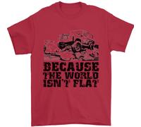 4X4 Perché Il Mondo Non È Piatto Off Roading Uomo T-Shirt 100% Cotone