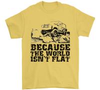 4X4 Perché Il Mondo Non È Piatto Off Roading Uomo T-Shirt 100% Cotone