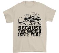 4X4 Perché Il Mondo Non È Piatto Off Roading Uomo T-Shirt 100% Cotone