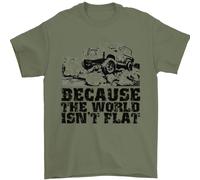 4X4 Perché Il Mondo Non È Piatto Off Roading Uomo T-Shirt 100% Cotone