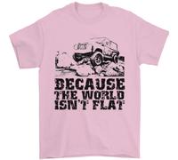 4X4 Perché Il Mondo Non È Piatto Off Roading Uomo T-Shirt 100% Cotone