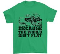 4X4 Perché Il Mondo Non È Piatto Off Roading Uomo T-Shirt 100% Cotone