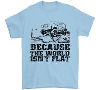 4X4 Perché Il Mondo Non È Piatto Off Roading Uomo T-Shirt 100% Cotone