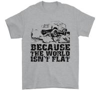 4X4 Perché Il Mondo Non È Piatto Off Roading Uomo T-Shirt 100% Cotone