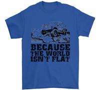 4X4 Perché Il Mondo Non È Piatto Off Roading Uomo T-Shirt 100% Cotone