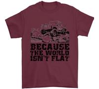 4X4 Perché Il Mondo Non È Piatto Off Roading Uomo T-Shirt 100% Cotone