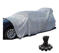 4x4m Rete Ombreggiante Da Giardino, Con Occhielli, 75% Resistente Ai Raggi Uv Tessuto Ombreggiante Con 15 Cordino Elastico a Sfera per Piante Da Giardino, Serra, Fienile, Copertura Solare
