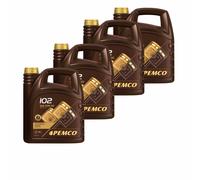 4X5 Litri PEMCO 102 SAE 20W-50 Olio Motore API SL/CF Engine Oil