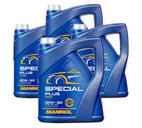 4x5 Litro mannol Special Plus 10W-30 olio motore Api Sn Acea A3/B4