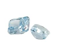 4X6-8X10mm 5A Blu ghiaccio sciolto CZ gemme sintetiche Octangle Cut Cubic Zirconia Pietre per gioielli 6x8mm 10pcs