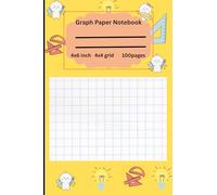 4x6 Graph Paper Notebook for kids: Compact Grid Paper Journal for Math, Sketching, Planning & On-the-Go Notes