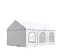4x6 mTendone per feste PREMIUM PVC bianco 100% impermeabile Gazebo da giardino Tendone da esterno Tenda party