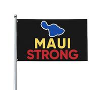 4x6 Pray For Maui Hawaii Bandiera Banner Maui Hawaii Forte bandiera per esterni Dio benedica le Hawaii Bandiera con bandiera delle Hawaii con occhielli in metallo Senza supporto per bandiera