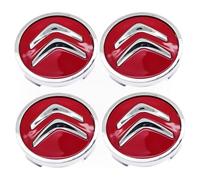 4X60mm Tappi Coprimozzo per Citroen C5 Aircross 2017-2022 Fregi Cerchi in Lega Coprimozzo Copertura Centrale Della Ruota per Cerchioni Copertura Antipolvere,Red-